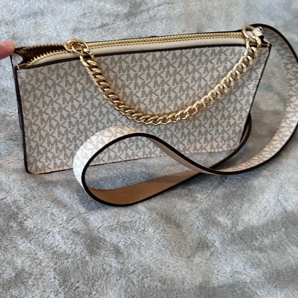 Michael Kors Beige and Gold Women's Bag